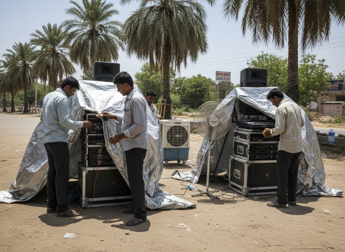 Managing Sound Equipment During Etawah Summers
